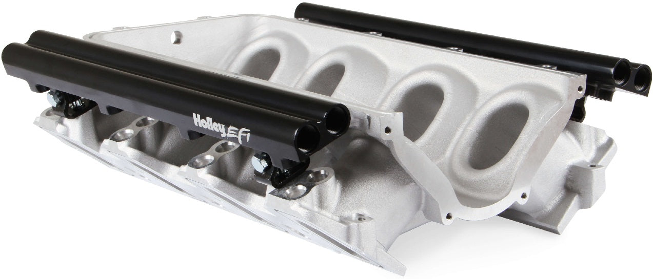 MANIFOLD BASE & RAILS,LS1/2/6,FF,DUAL FUEL INJECTOR,SATIN