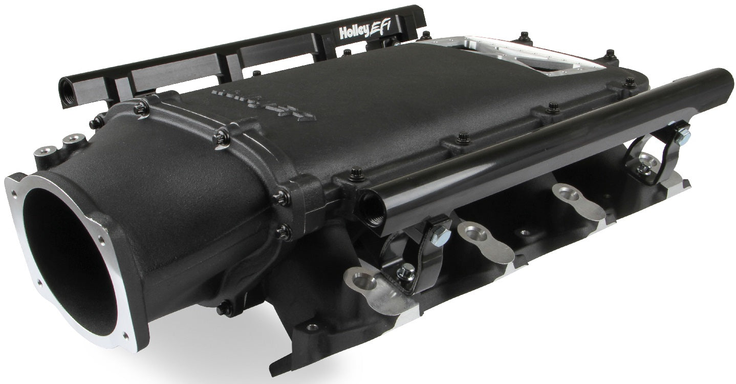 INTAKE MANIFOLD KIT,LS1/2/6,LO-RAM,BURST FLANGE,BLACK