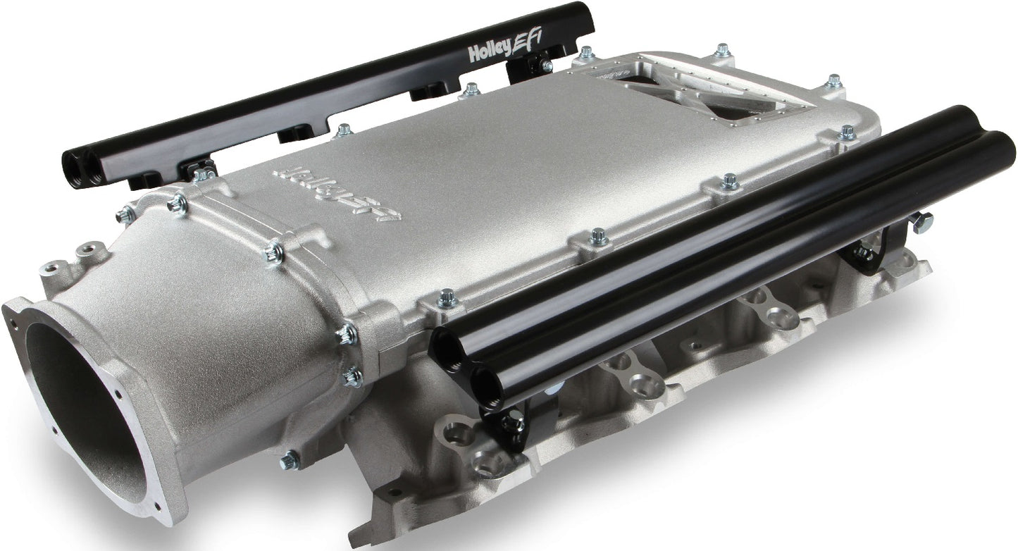 INTAKE MANIFOLD KIT,LS1/2/6,DUAL INJ, LO-RAM,BURST FLANGE,SATIN