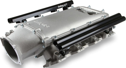 INTAKE MANIFOLD KIT,LS1/2/6,DUAL INJ, LO-RAM,BURST FLANGE,SATIN