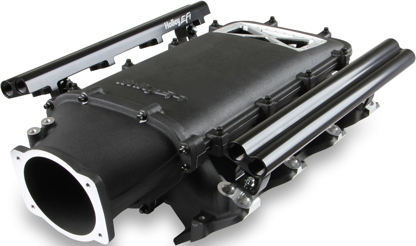 INTAKE MANIFOLD KIT,LS1/2/6,DUAL INJ, LO-RAM,BURST FLANGE,BLACK