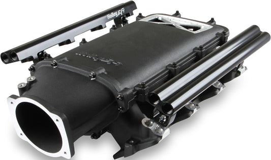 INTAKE MANIFOLD KIT,LS1/2/6,DUAL INJ, LO-RAM,BURST FLANGE,BLACK