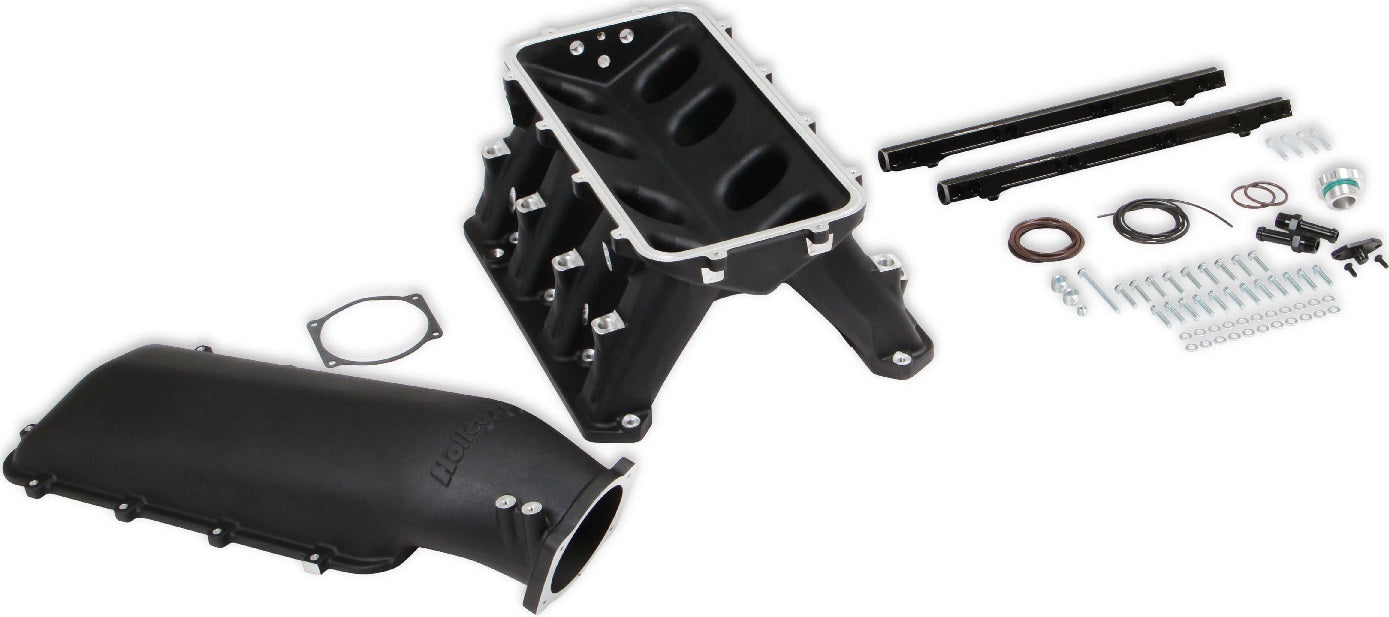 EFI HEMI HI-RAM MANIFOLD,95MM THROTTLE BODY,BLACK