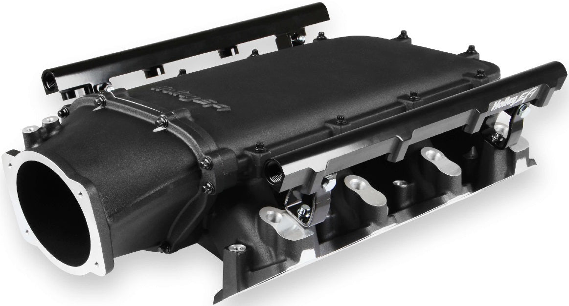 INTAKE MANIFOLD KIT,LS3,LO-RAM,FRONT FEED,BLACK
