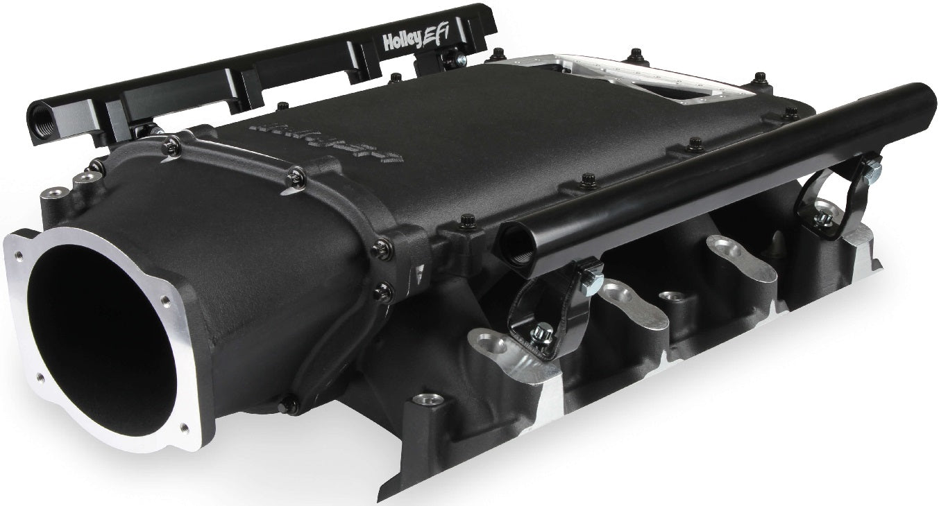 MANIFOLD KIT,LS3,LO-RAM,SINGLE,BURST FLANGE,BLACK