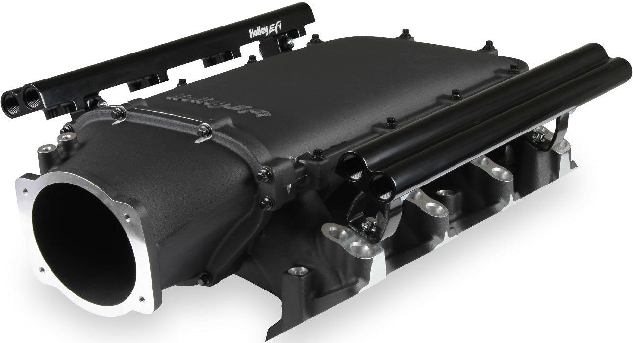MANIFOLD KIT,LS3,LO-RAM,DUAL,BURST FLANGE,BLACK