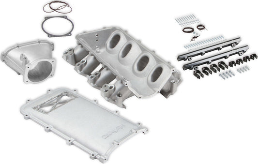 MANIFOLD KIT,LS3,LO-RAM,DUAL,BURST FLANGE,SATIN