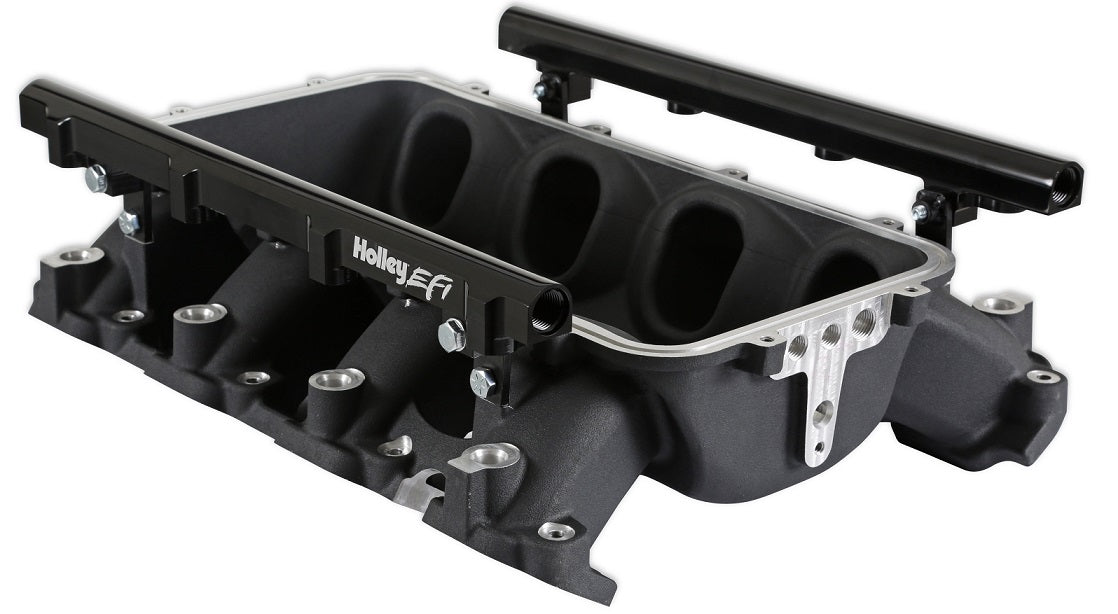 MANIFOLD BASE & RAILS,LO-RAM,GEN V LT,PORT INJ,TF,BLACK