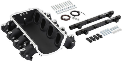MANIFOLD BASE & RAILS,ULTRA LO-RAM,GEN V LT,PORT INJ,FF,BLACK