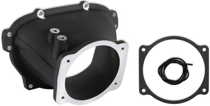 THROTTLE BODY ADAPTER,ULTRA LO-RAM,105MM,FF,BLACK