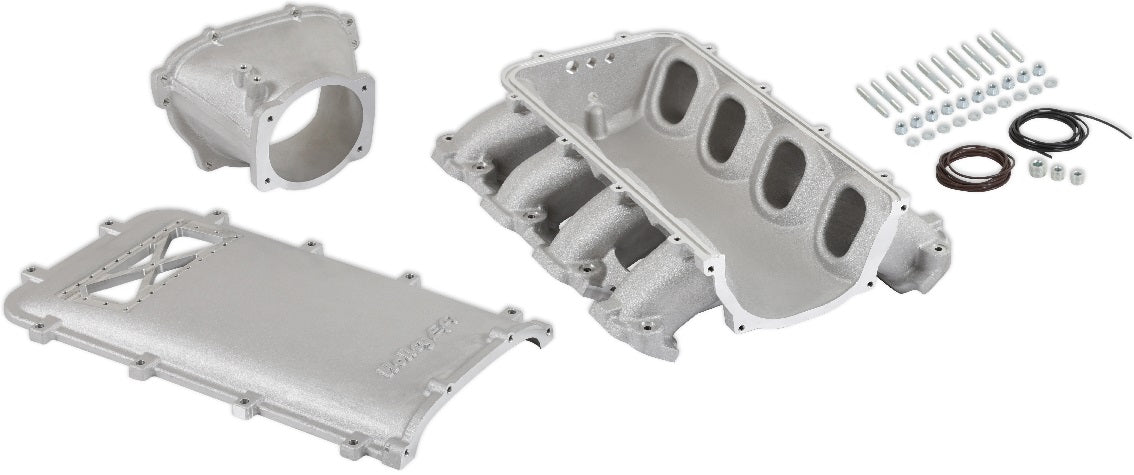 INTAKE MANIFOLD KIT,ULTRA LO-RAM,GEN V LT,OE INJ,BURST FLANGE,FF,SATIN