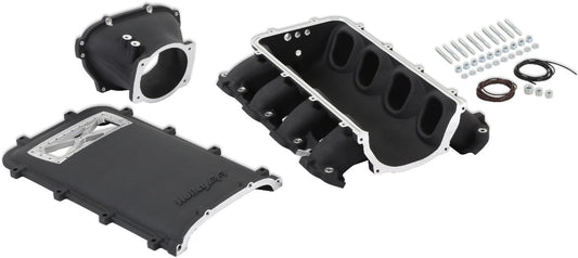 INTAKE MANIFOLD KIT,ULTRA LO-RAM,GEN V LT,OE INJ,BURST FLANGE,FF,BLACK