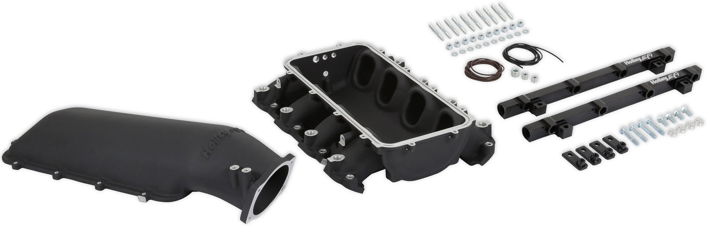 INTAKE MANIFOLD KIT,LO-RAM,GEN V LT,PORT INJ,TF,BLACK