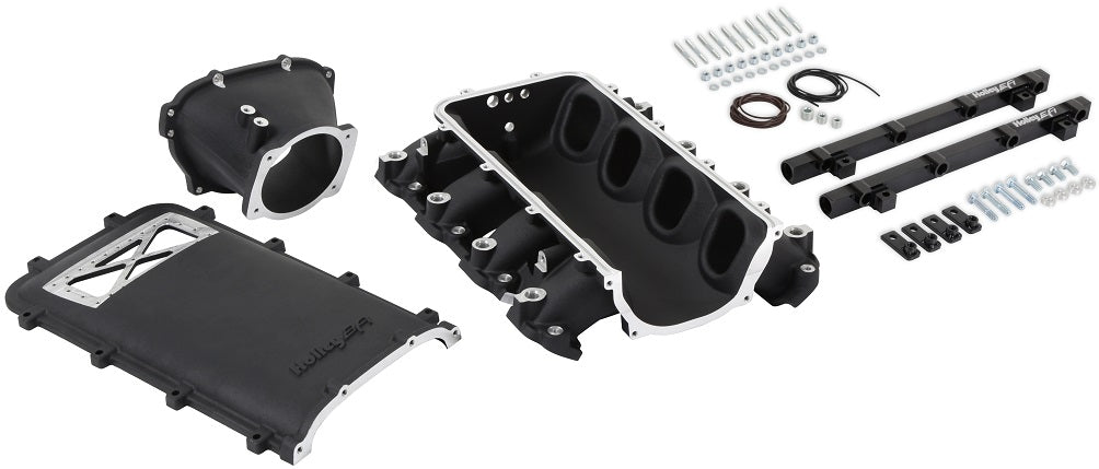 INTAKE MANIFOLD KIT,ULTRA LO-RAM,GEN V LT,PORT INJ,FF,BLACK