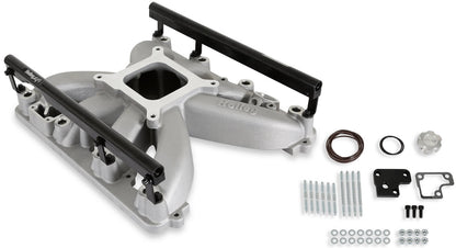 INTAKE MANIFOLD KIT,GEN III HEMI,W/FUEL RAILS,4150 EFI,SATIN
