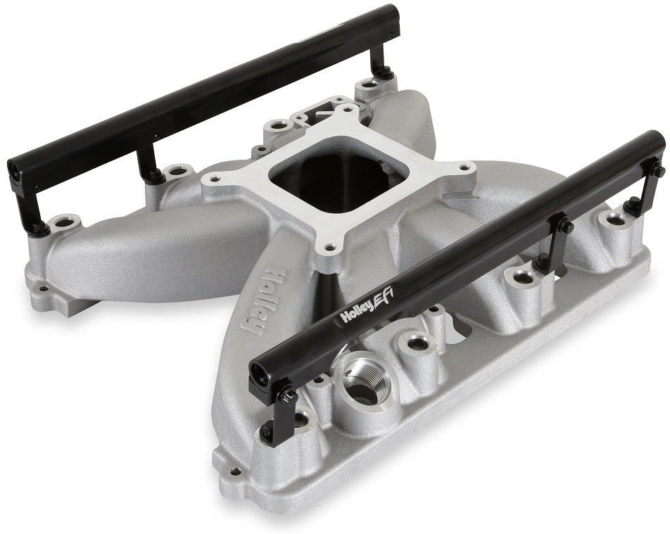 INTAKE MANIFOLD KIT,GEN III HEMI,W/FUEL RAILS,4150 EFI,SATIN