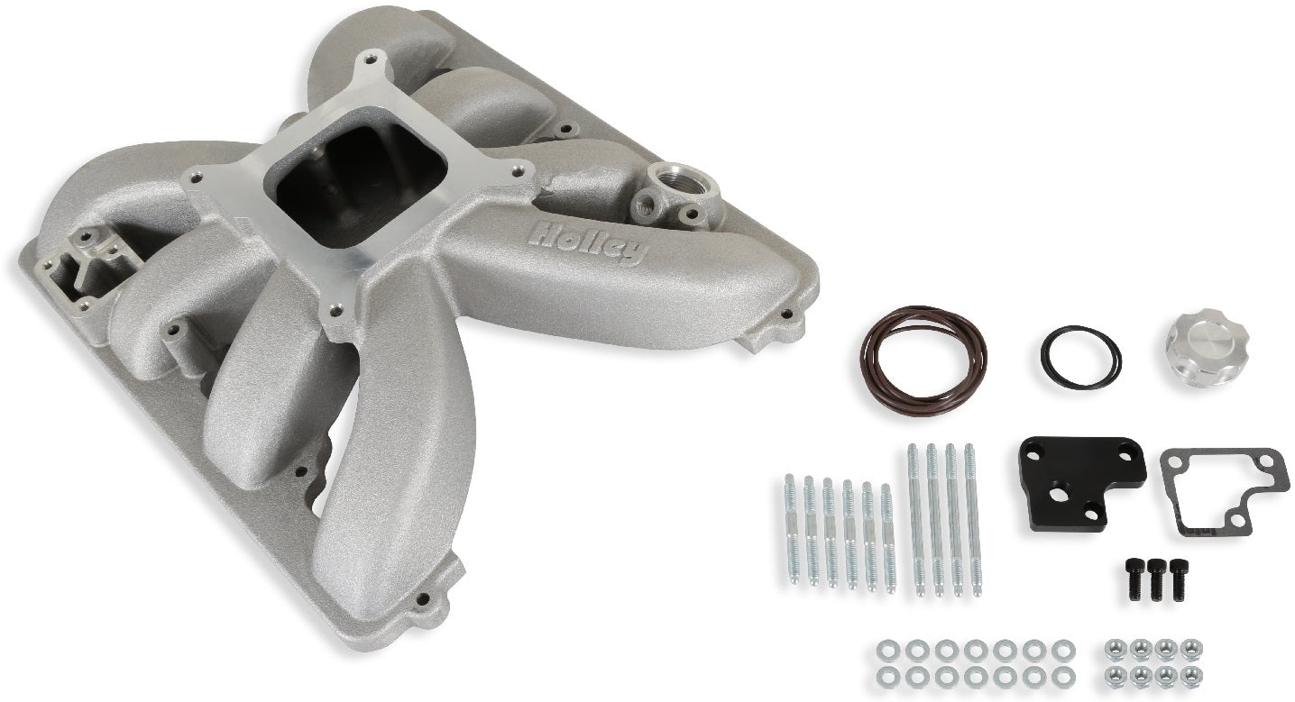 INTAKE MANIFOLD KIT,GEN III HEMI,4150 CARBURETOR,SATIN