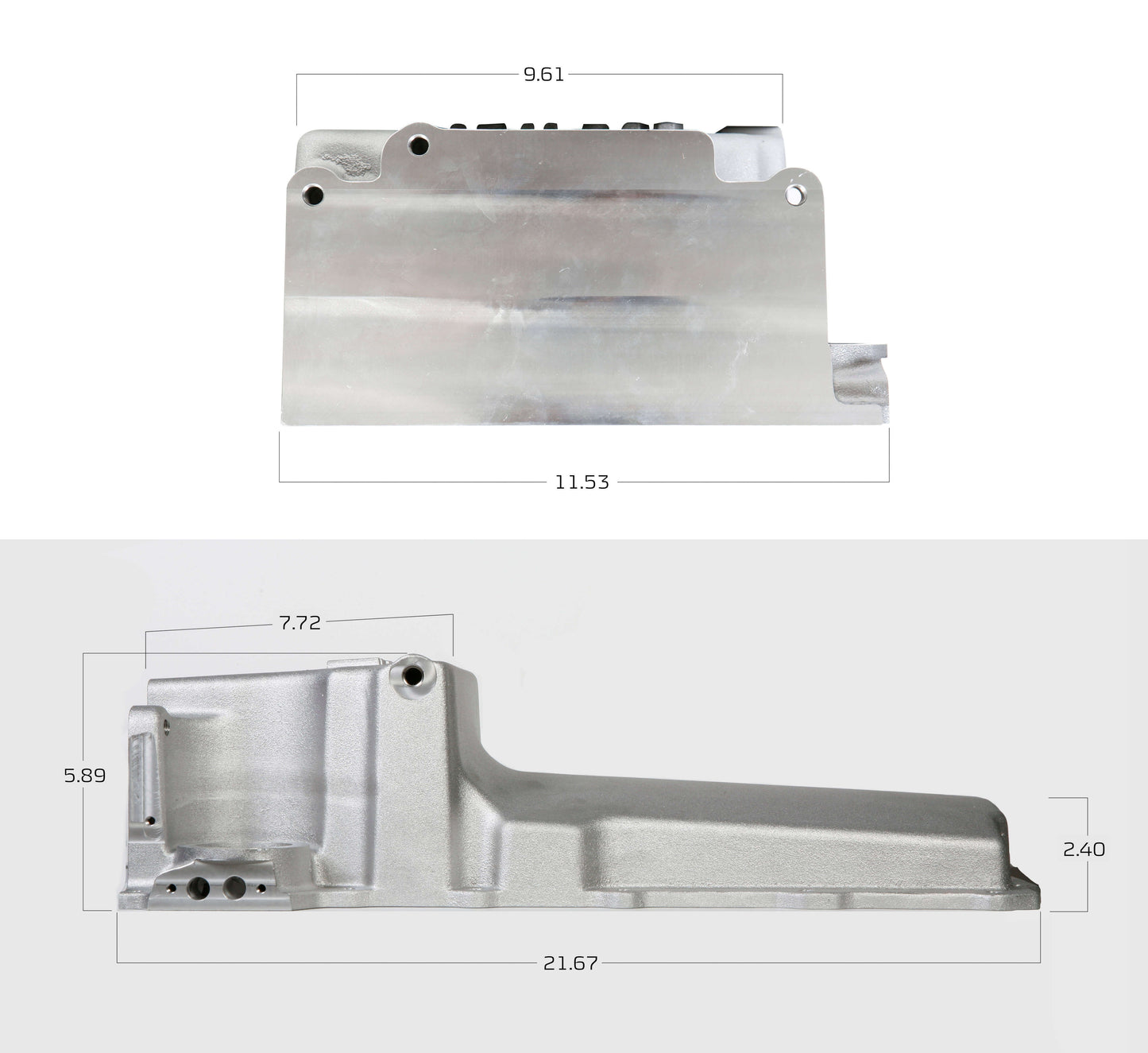 OIL PAN KIT,GM LS RETROFIT,BLACK