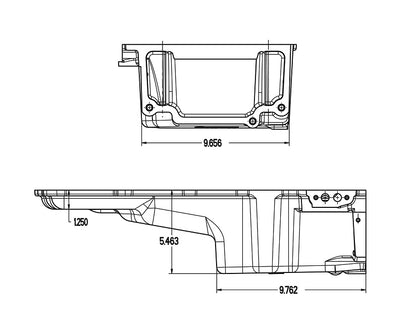 OIL PAN KIT,GM LS RETROFIT,67-69 F-BODY