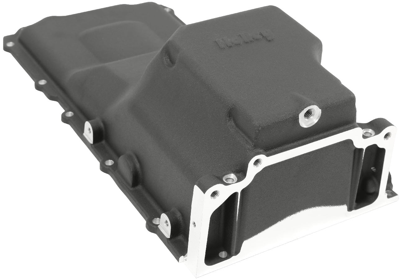 OIL PAN KIT,GM LS RETROFIT,73-87 GM TRUCKS,BLACK
