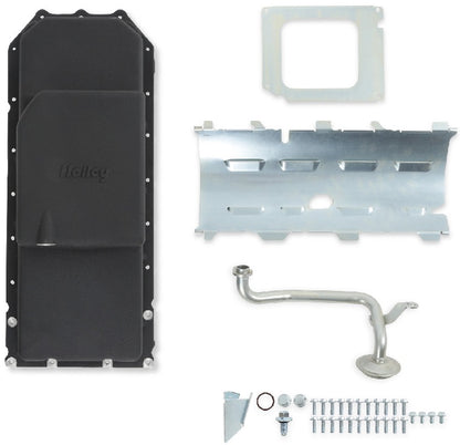 OIL PAN KIT,GEN III HEMI SWAP,MID-SUMP,NON-VVT,BLACK