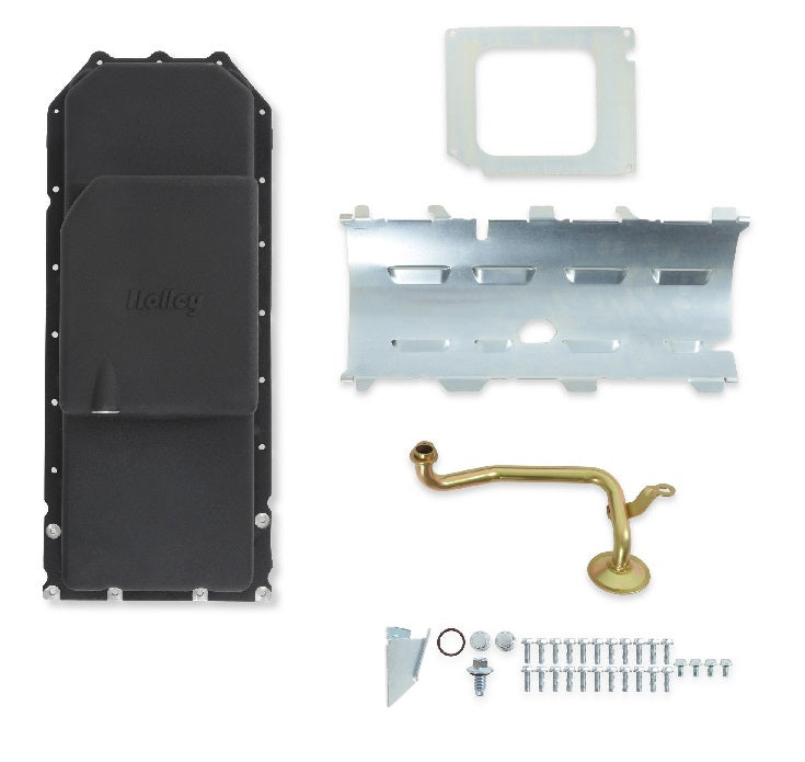 OIL PAN KIT,GEN III HEMI SWAP,MID-SUMP,VVT,BLACK