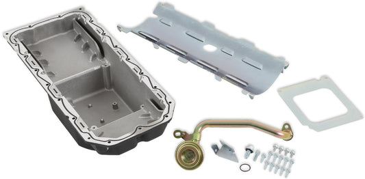 OIL PAN KIT,GEN 3 HEMI HELLCAT SWAP,MID-SUMP,BLACK