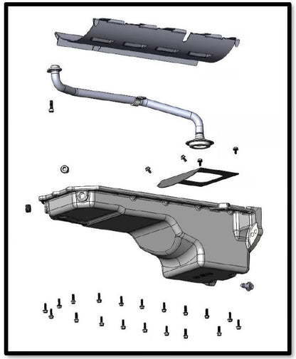 OIL PAN KIT,REAR-SUMP,NON-VVT,GEN III HEMI,5.7L,6.1L,NATURAL