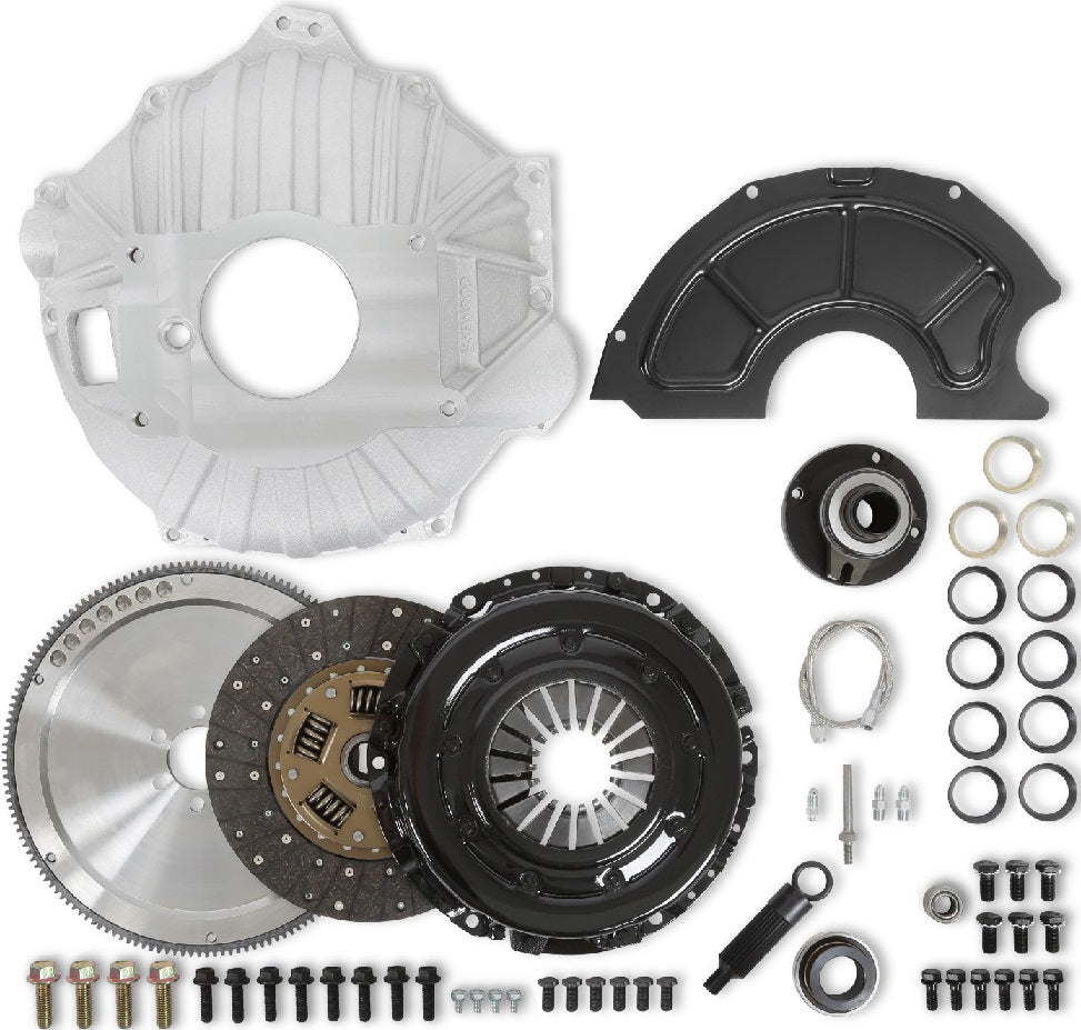 BELLHOUSING KIT,86-93 SBC,153T,26 SPLINE,EXT BALANCE>GM TKO/TKX