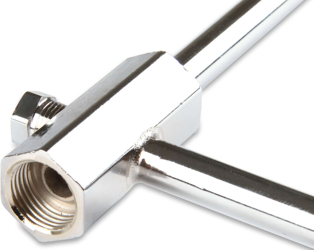 DUAL LINE,5/8-18,4150,9 5/16"C-C,CHROME