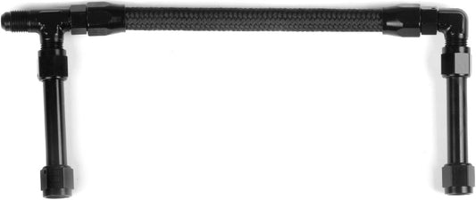 DUAL LINE,4150 ULTRA XP,BRAIDED,BLACK,9 3/4"C-C,-6AN INLET