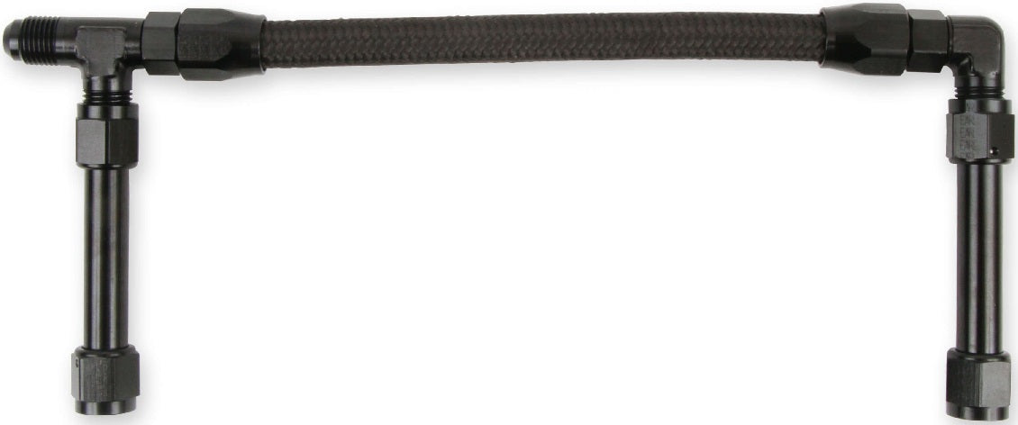 DUAL LINE,4150 ULTRA XP,BRAIDED,BLACK,9 3/4"C-C,-6AN INLET