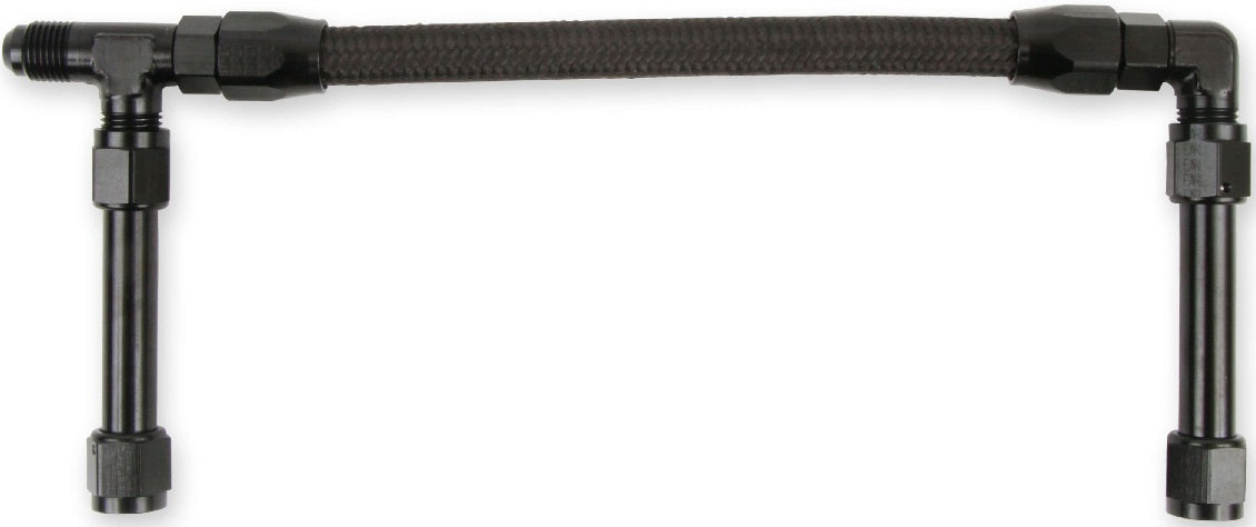 DUAL LINE,4150 ULTRA XP,BRAIDED,BLACK,9 3/4"C-C,-8AN INLET