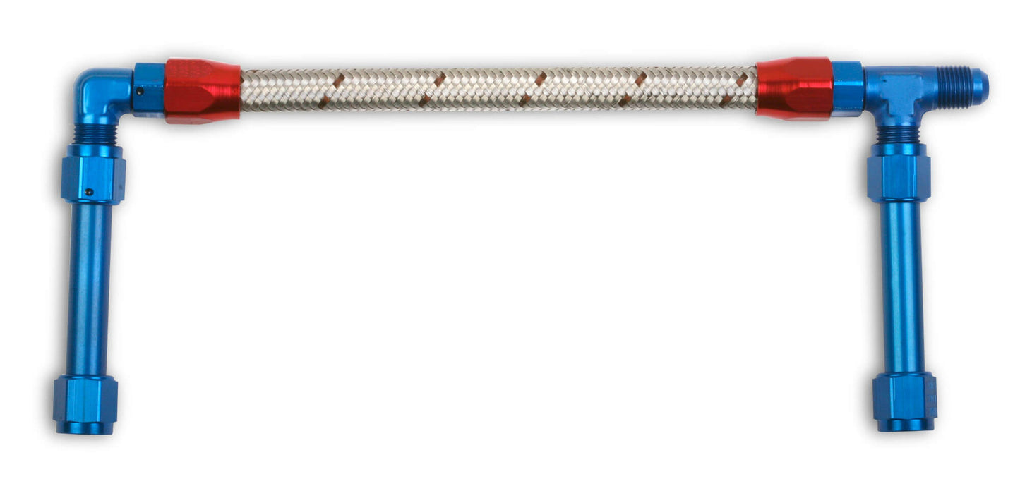 DUAL LINE,4150 ULTRA XP,BRAIDED,SS,9 3/4"C-C,-6AN INLET