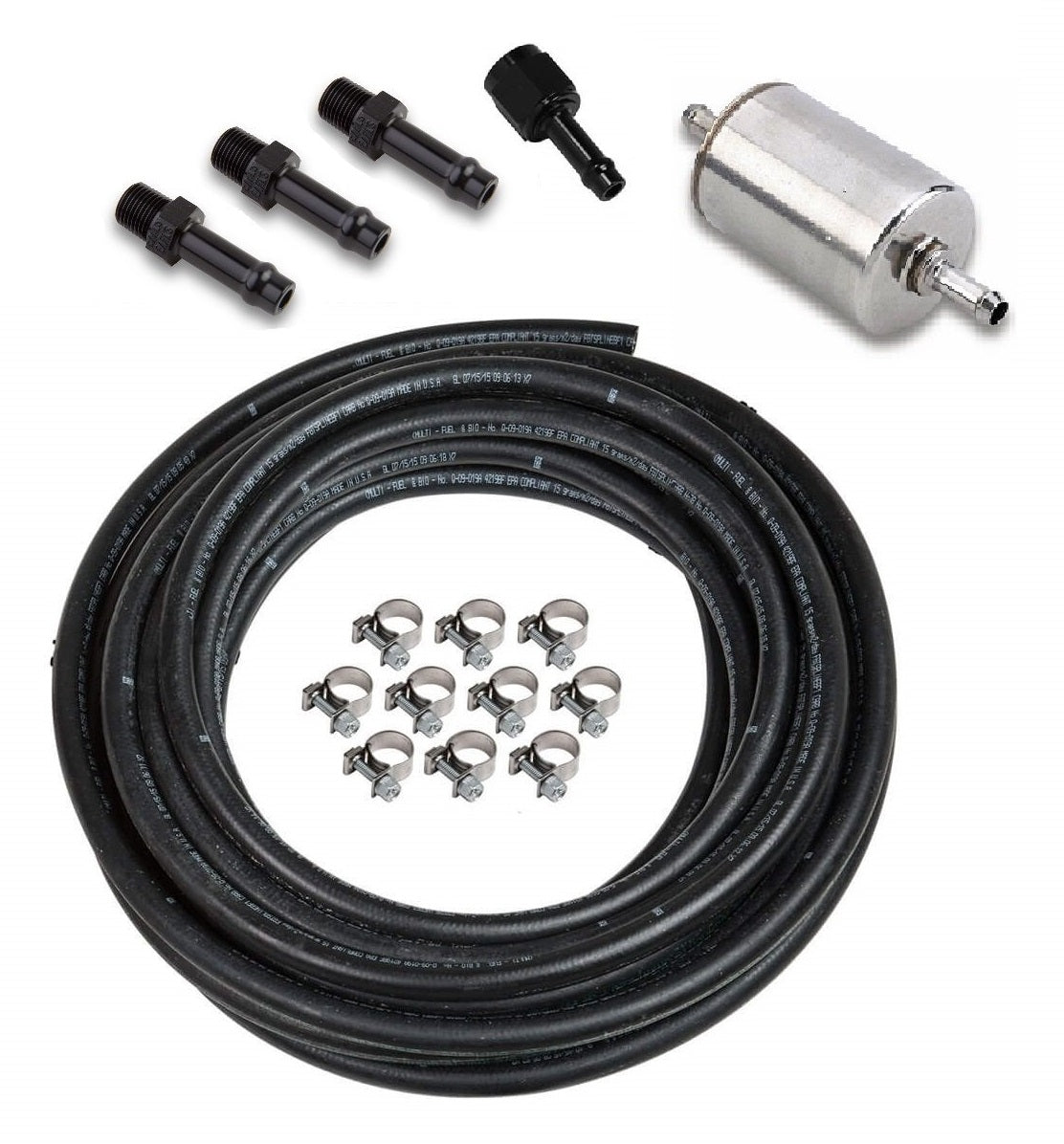 FUEL LINE KIT,EFI,NO RETURN,W/FILTER,20 FT
