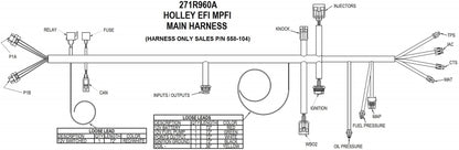 MPFI HP EFI ECU & HARNESS KIT,V8,BOSCH