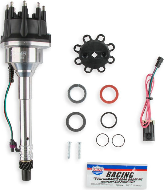 SNIPER EFI HYPERSPARK DISTRIBUTOR,CHEVY INLINE 6CYL,250,SHINY
