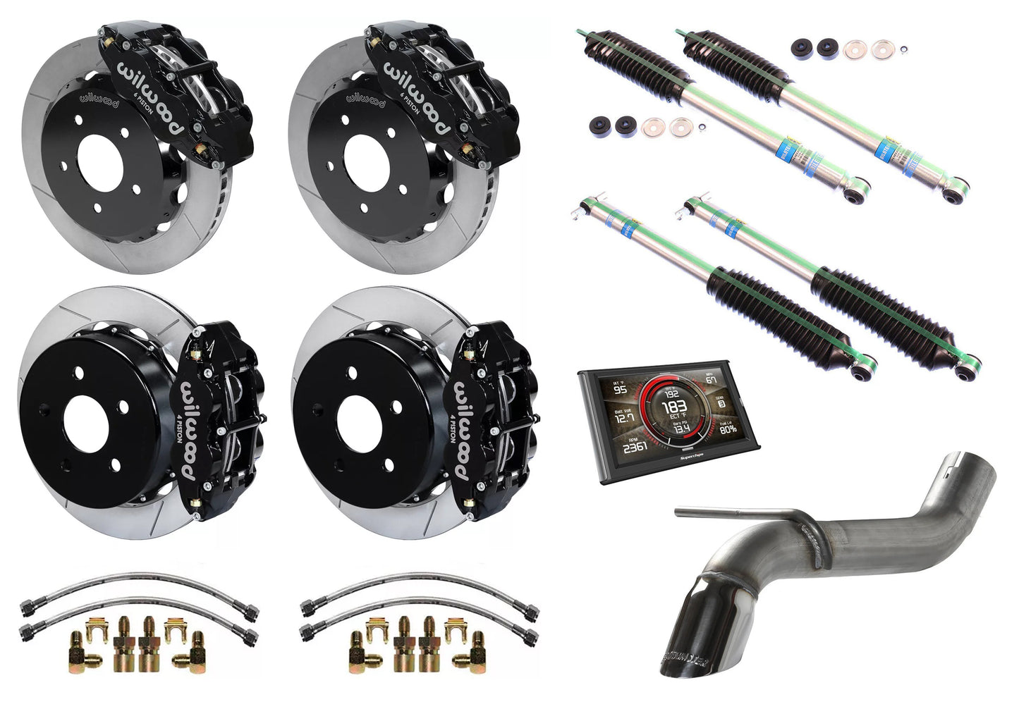 PERFORMANCE PACKAGE,2015-2018 WRANGLER JK 3.6L,1.5-3" LIFT,BLK,TC