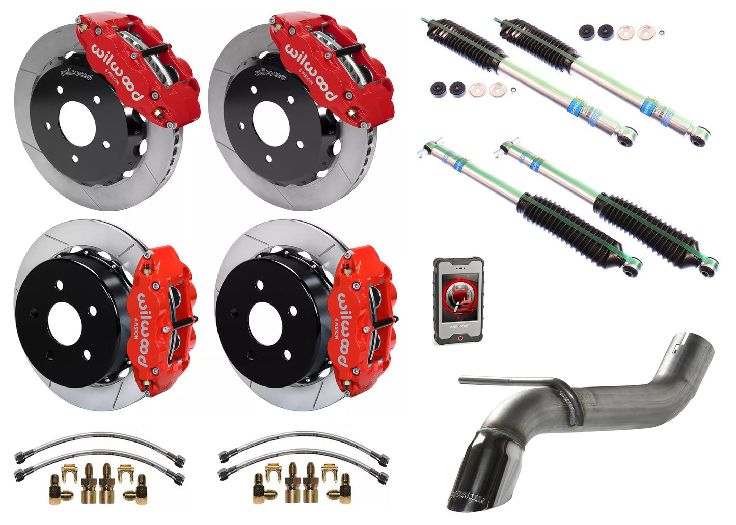 PERFORMANCE PACKAGE,2007-2011 WRANGLER JK 3.8L,1.5-3" LIFT,RED,I3