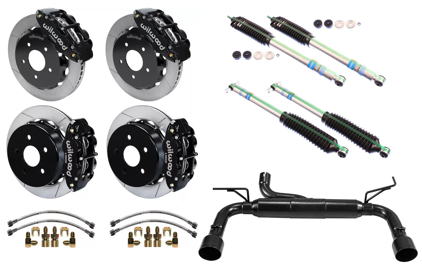 PERFORMANCE PACKAGE,2007-2011 WRANGLER JK 3.8L,1.5-3" LIFT,BLK,OL