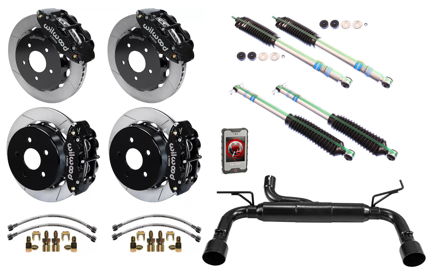 PERFORMANCE PACKAGE,2007-2011 WRANGLER JK 3.8L,1.5-3" LIFT,BLK,I3