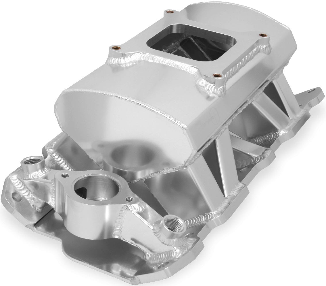 INTAKE MANIFOLD,SBC,4150,FAB,SILVER