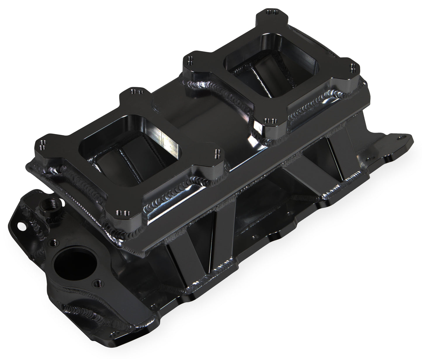 INTAKE MANIFOLD,SBC,4150 X 2,FAB,BLACK