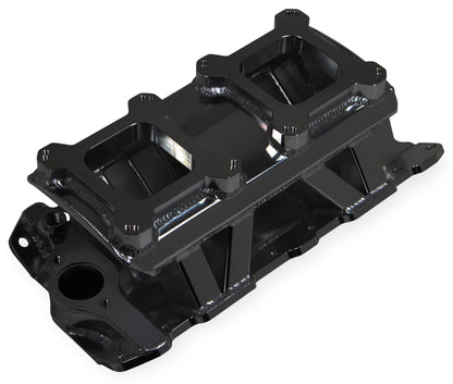 INTAKE MANIFOLD,SBC,4150 X 2,FAB,BLACK