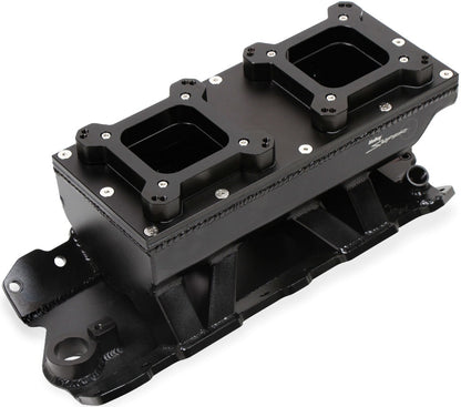 INTAKE MANIFOLD,SBC,4150 X 2,FAB,BLACK