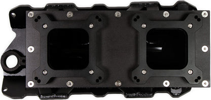 INTAKE MANIFOLD,SBC,4150 X 2,FAB,BLACK