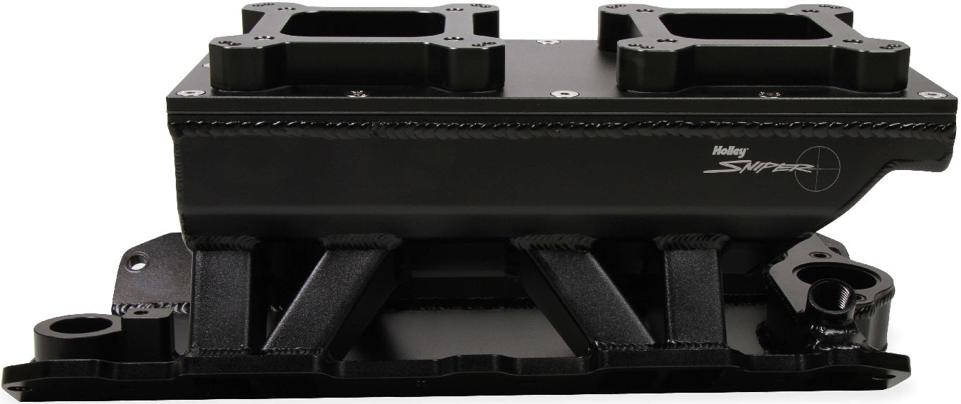 INTAKE MANIFOLD,SBC,4150 X 2,FAB,BLACK
