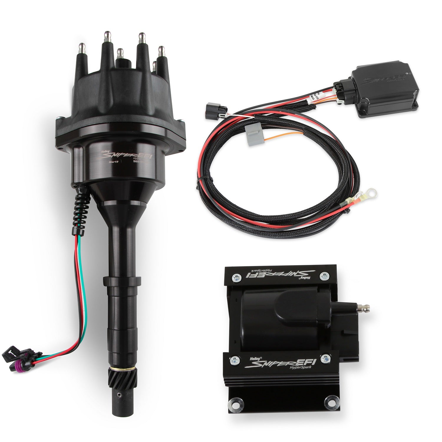 SNIPER 2 EFI HYPERSPARK IGNITION MASTER KIT,BOX,COIL,DISTRIBUTOR,BLK,A ...
