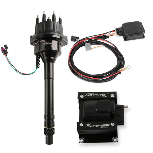 SNIPER 2 EFI HYPERSPARK IGNITION MASTER KIT,BOX,COIL,DISTRIBUTOR,BLK,CHEVY TALL