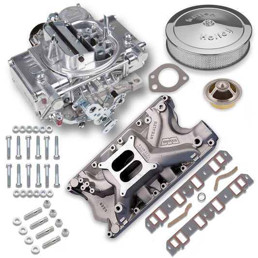 CARBURETOR & MANIFOLD KIT,600,FORD 351W,HOLLEY STREET WARRIOR